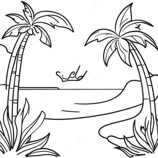 Tropical Paradise Coloring Page 56774-44932