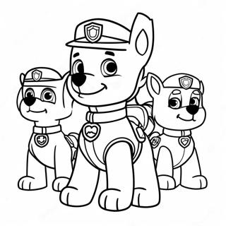 Paw Patrol Cadılar Bayramı Boyama Sayfası 56803-44934