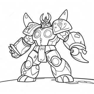 Epic Unicron Battle Coloring Page 56824-44963