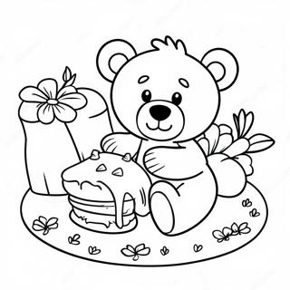 Teddy Bear Picnic Coloring Pages