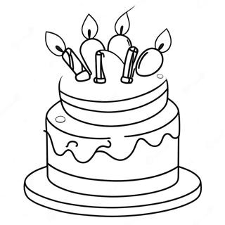 Fortnite Birthday Cake Coloring Page 56843-44976