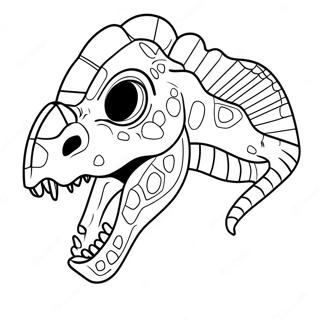 Dinosaur Mask Coloring Page 56903-45026