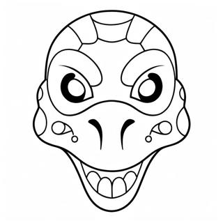 Dinosaur Mask Coloring Page 56903-45027