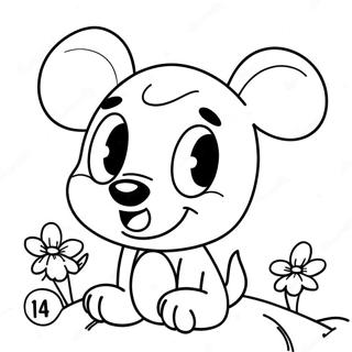 Adorable Cute Disney Characters Coloring Page 56973-45080