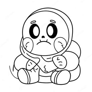 Error Sans With Glowing Eyes Coloring Page 56984-45084