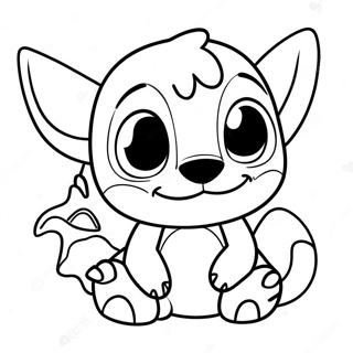 Stitch And Toothless Coloring Pages