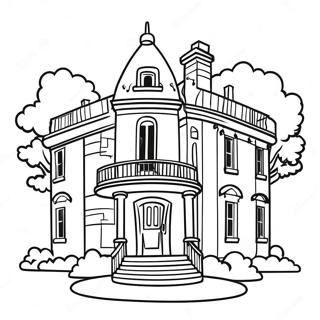 Mansion Coloring Pages