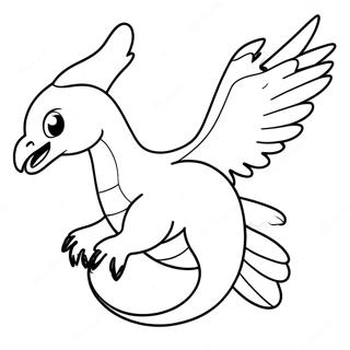 Majestetisk Lugia Som Flyr Fargeleggingsark 57034-45120