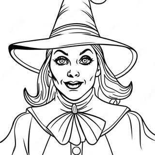 Wicked Witch Of The West With Green Skin Coloring Page 57064-45145