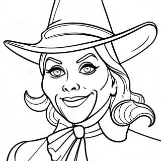 Wicked Witch Of The West With Green Skin Coloring Page 57064-45148