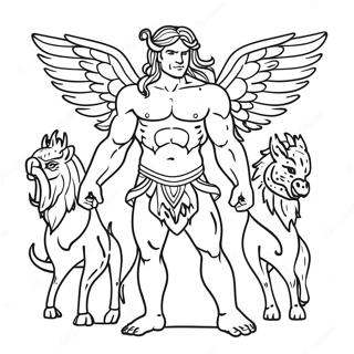 Advanced Mythology Coloring Page 57093-45192