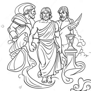 Epic Greek Gods Coloring Page 57094-45169