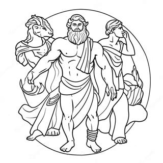 Epic Greek Gods Coloring Page 57094-45170