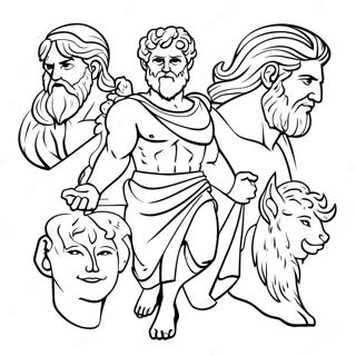 Epic Greek Gods Coloring Page 57094-45172