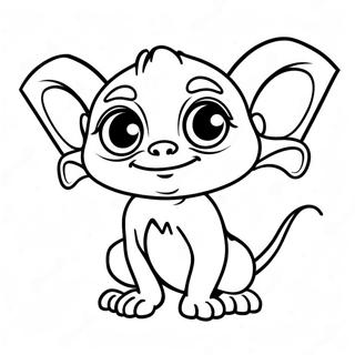 Cute Gremlin With Big Eyes Coloring Page 57114-45187