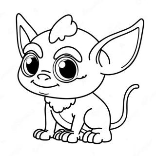 Cute Gremlin With Big Eyes Coloring Page 57114-45188