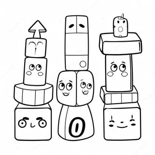 Numberblocks 100 Ausmalbild 57123-45198