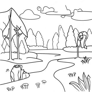 Sweden Landscape Coloring Page 57133-45203