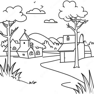 Sweden Landscape Coloring Page 57133-45204