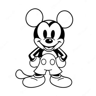 Mickey Mouse Tattoo Coloring Page 57154-45227