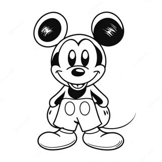 Mickey Mouse Tattoo Coloring Page 57154-45228