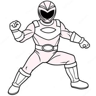 Pink Power Ranger Coloring Pages