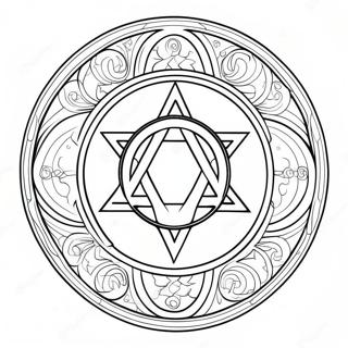 Wicca-Symbol Ausmalbild 57183-45241