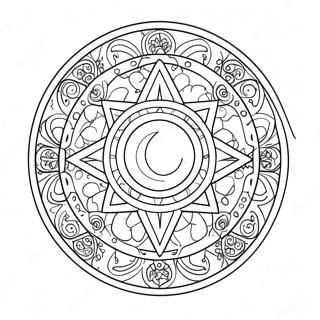 Wiccan Symbol Coloring Page 57183-45242