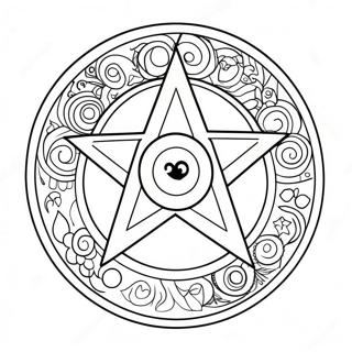 Wicca-Symbol Ausmalbild 57183-45243