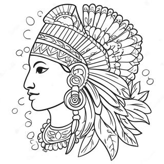 Indian For Adults Coloring Pages