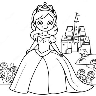 Princess Game Coloring Page 57243-45289