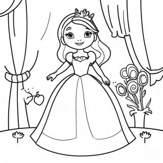 Princess Game Coloring Page 57243-45290