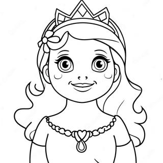 Página Para Colorir Do Jogo Da Princesa 57243-45291