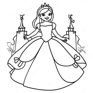 Princess Game Coloring Page 57243-45292