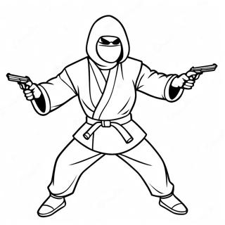 Spy Ninjas Actie Pose Kleurplaat 5730-4553