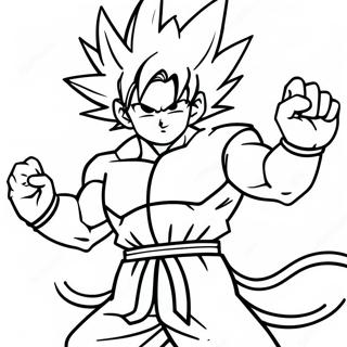 Goku Vs Naruto Coloring Pages