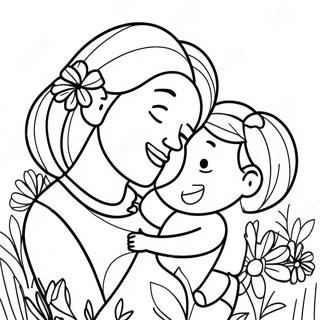 Mothers Day Print Out Coloring Pages