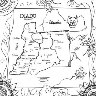 Page À Colorier De La Carte De L'état De L'idaho 57343-45381