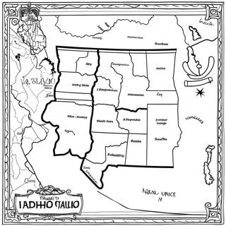 Idaho Staatskarte Ausmalbild 57343-45382