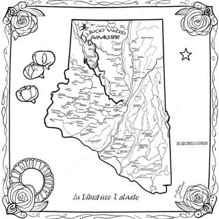 Idaho Staatskarte Ausmalbild 57343-45384