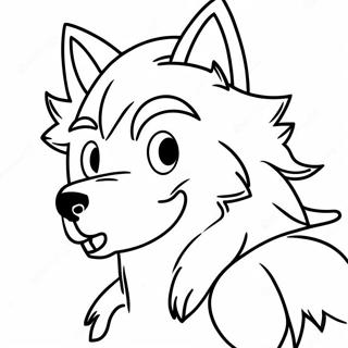 Wolf Sonic Coloring Page 57353-45385