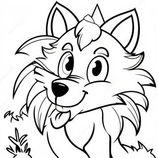 Wolf Sonic Coloring Page 57353-45388