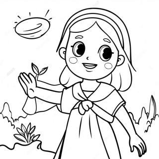 Miriam In Exciting Adventure Coloring Page 57424-45450