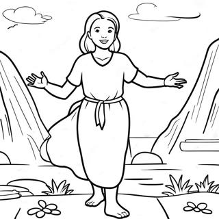 Miriam In Exciting Adventure Coloring Page 57424-45451