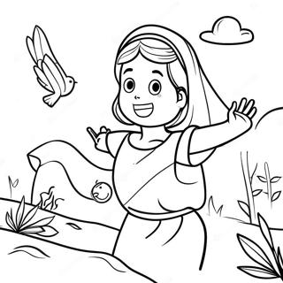 Miriam In Exciting Adventure Coloring Page 57424-45452