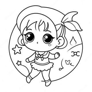 Cute Chibi Sailor Mercury Coloring Page 57444-45440