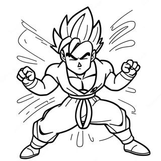 Gohan Süper Saiyan 2 Boyama Sayfaları