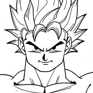 Gohan Super Saiyan 2 Intense Battle Coloring Page 57474-45483