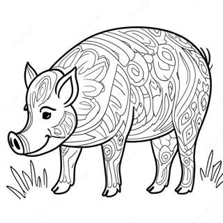 Wild Boar Coloring Pages