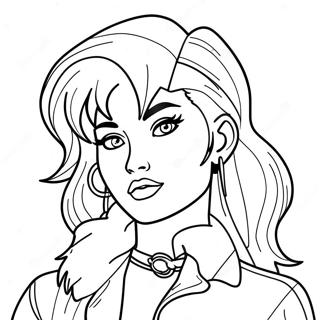 Jem And The Holograms Coloring Page 57504-45503